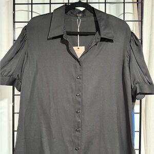 Quince Charcoal Blouse